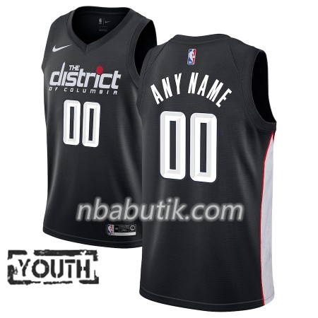 NBA Børn Trøje Washington Wizards Custom 2018-19 Nike City Edition Sort Swingman